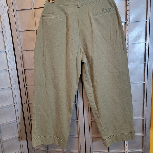 Larry Levine size 10 Green capris - Picture 10 of 11